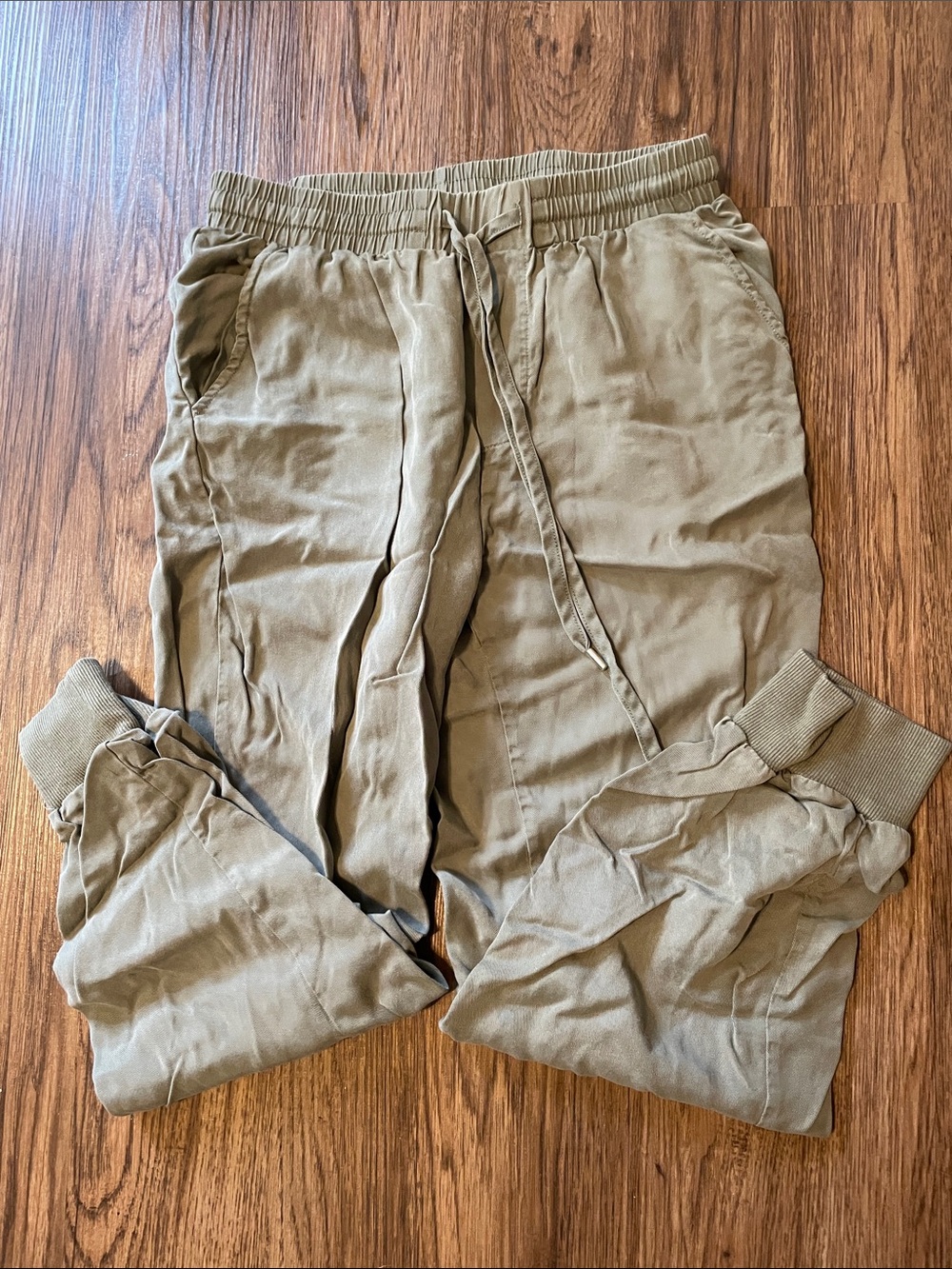 Blue Rain Olive Green Drawstring Jogger Pants
